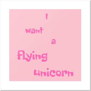 Flying Unicorn Posters and Art